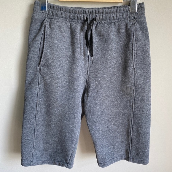 Puma Youth Athletic Gray Running Shorts Long Size Large - Picture 1 of 12